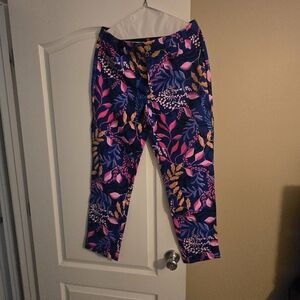 Lilly Pulitzer Blue and Pink Knit Pants